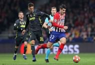 Rodrigo Bentancur and Alvaro Morata in action